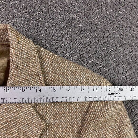 Vintage Harris Tweed Blazer Sport Coat Men's 40 SHORT Brown Wool - Picture 10 of 14